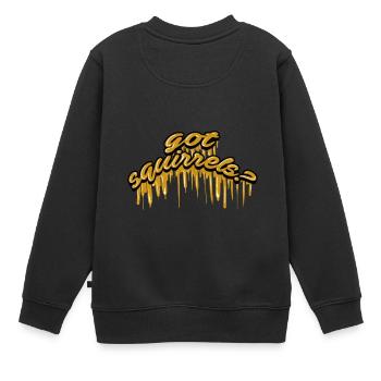 Avez-vous des écureuils? Amant drôle de Chipmunks d'amande d'animal - Sweat Premium enfant bio - noir - Dos - AI Model Kid Female (0cm)