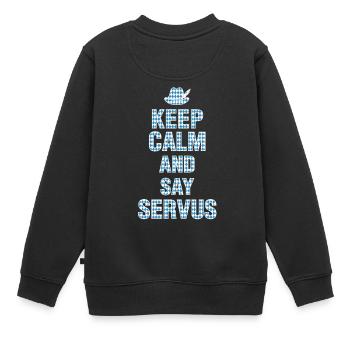 drôle de Bavière! Bayern Hat cadeau - Sweat Premium enfant bio - noir - Dos - AI Model Kid Female (0cm)