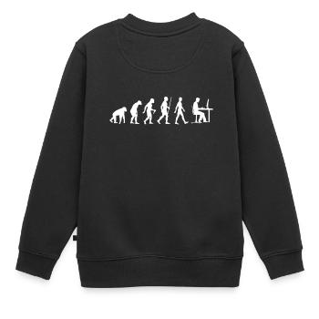 Les programmeurs Evolution développeur informatique - Sweat Premium enfant bio - noir - Dos - AI Model Kid Female (0cm)
