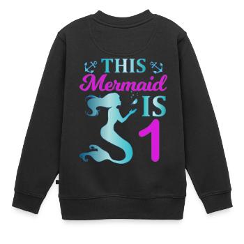 Cette sirène est un - Sweat Premium enfant bio - noir - Dos - AI Model Kid Female (0cm)