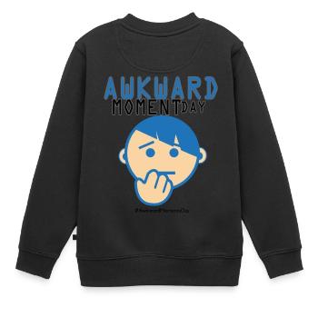 Tag der Peinlichen momente - Kinder Premium Organic Sweatshirt - Schwarz - Hinten - AI Model Kid Female (0cm)