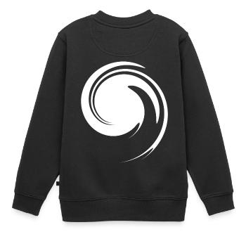 SYMBOLS SYMBOLE - Kinder Premium Organic Sweatshirt - Schwarz - Hinten - AI Model Kid Female (0cm)