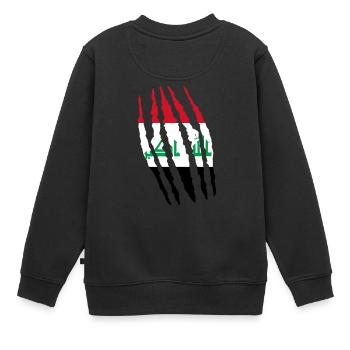 Claw Klaue Risse Herkunft Irak png - Kinder Premium Organic Sweatshirt - Schwarz - Hinten - AI Model Kid Female (0cm)