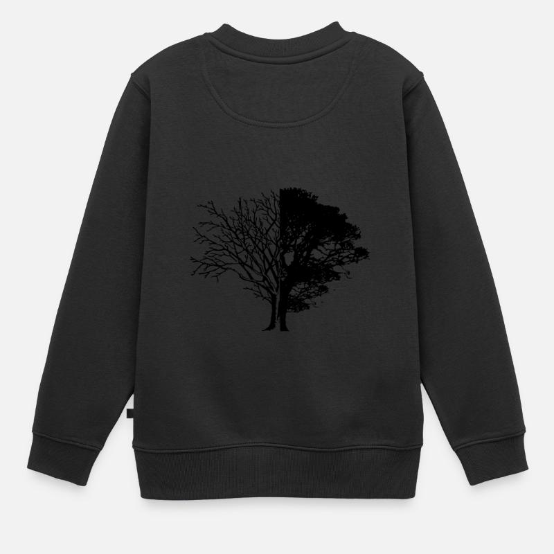 La vie et l'arbre mort - Sweat Premium enfant bio - noir