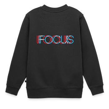 Concentrer votre regard. - Sweat Premium enfant bio - noir - Dos - AI Model Kid Female (0cm)
