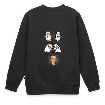 Lamb et fusion de veau pour Doner - Sweat Premium enfant bio - noir - Dos - AI Model Kid Female (0cm)