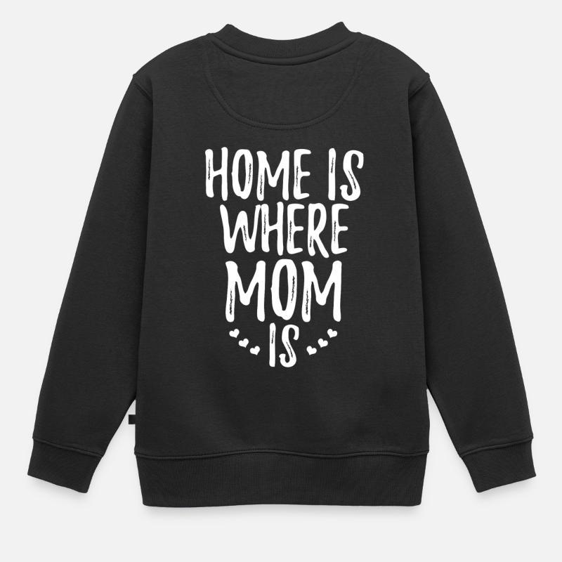 Fête des mères cadeau mère maternité - Sweat Premium enfant bio - noir