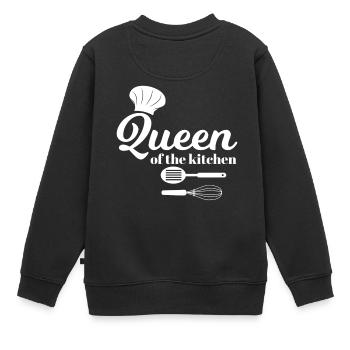Chef chapeau - cuisinier - cuisinier - cuisinier - cadeau - Sweat Premium enfant bio - noir - Dos - AI Model Kid Female (0cm)