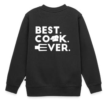Chef chapeau - cuisinier - cuisinier - cuisinier - cadeau - Sweat Premium enfant bio - noir - Dos - AI Model Kid Female (0cm)
