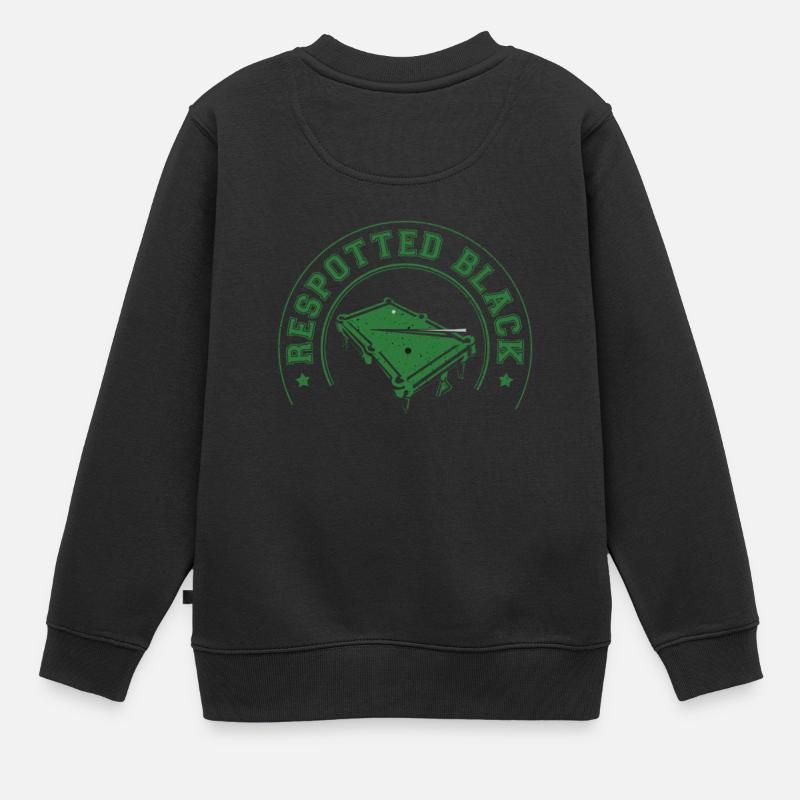 Snooker Respected Noir - Sweat Premium enfant bio - noir