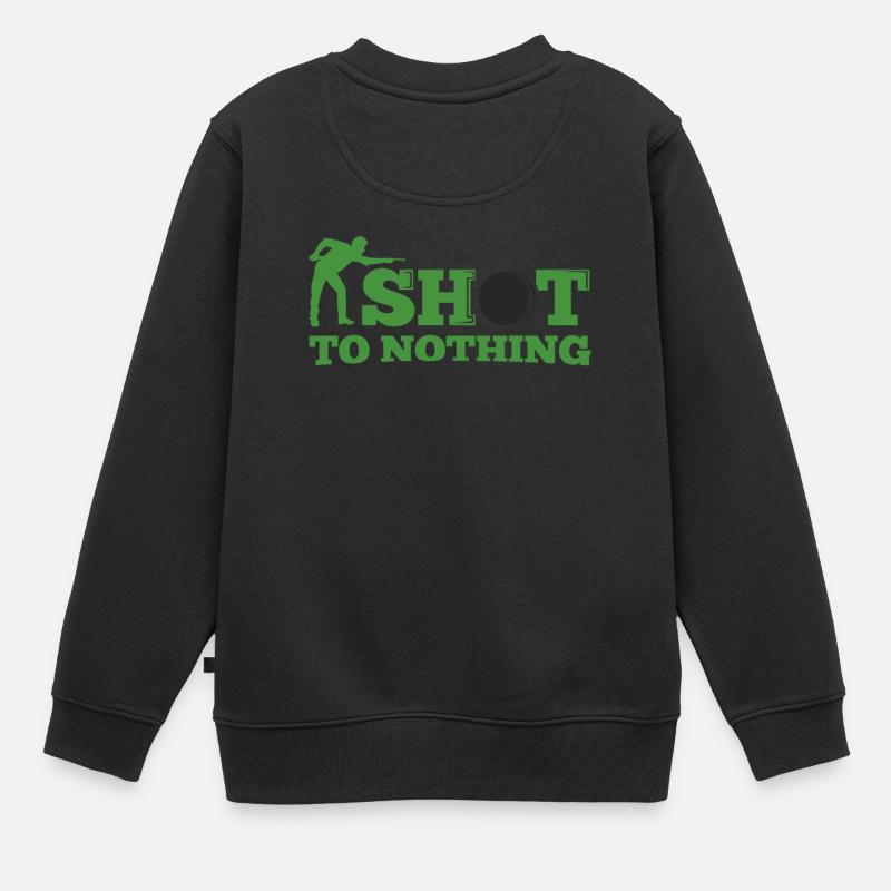 Snooker tiré à rien - Sweat Premium enfant bio - noir