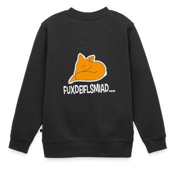 Fuxdeiflsmiad ... - Sweat Premium enfant bio - noir - Dos - AI Model Kid Female (0cm)