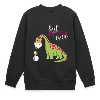 T-shirt de jour de mère de Dino T-shirt de jour de mère - Sweat Premium enfant bio - noir - Dos - AI Model Kid Female (0cm)