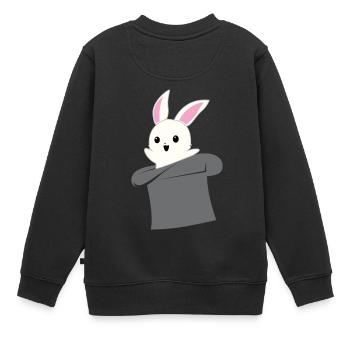 Zauberhut - Magie - Zaubern - Magier - Zauberhut - Kinder Premium Organic Sweatshirt - Schwarz - Hinten - AI Model Kid Female (0cm)