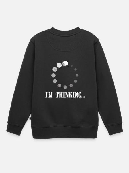 Penso. Regalo del nerd del computer nerd - Felpa Premium bambino bio - nero