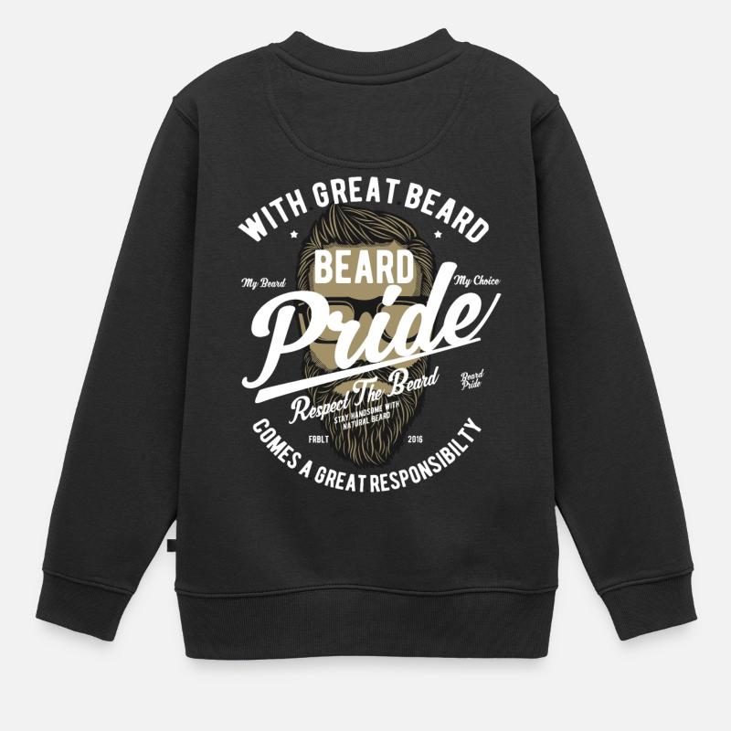 Barbe Pride 2 - Sweat Premium enfant bio - noir