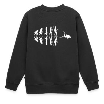 Plongée - Plongée sous-marine - Plongée sous-marine - Evolution - Sweat Premium enfant bio - noir - Dos - AI Model Kid Female (0cm)