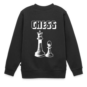 Echecs - Echecs - Echecs - Jeu - Sweat Premium enfant bio - noir - Dos - AI Model Kid Female (0cm)