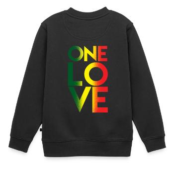 Eine Liebe - Kinder Premium Organic Sweatshirt - Schwarz - Hinten - AI Model Kid Female (0cm)