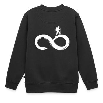 marche - Sweat Premium enfant bio - noir - Dos - AI Model Kid Female (0cm)