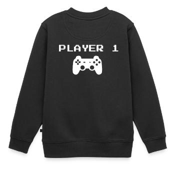 Joueur 1 Console de jeu Console de jeu 4K - Sweat Premium enfant bio - noir - Dos - AI Model Kid Female (0cm)
