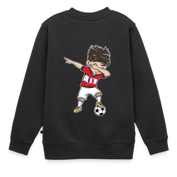  France Gift Dab - Sweat Premium enfant bio - noir - Dos - AI Model Kid Female (0cm)