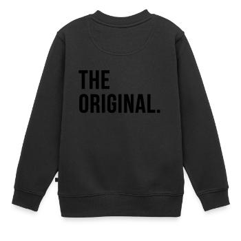 Vater und Sohn Partnerlook The Original The Remix - Kinder Premium Organic Sweatshirt - Schwarz - Hinten - AI Model Kid Female (0cm)