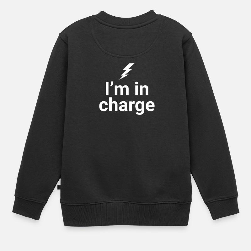 Ich bin verantwortlich - Kinder Premium Organic Sweatshirt - Schwarz