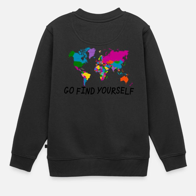 Va te retrouver - Sweat Premium enfant bio - noir