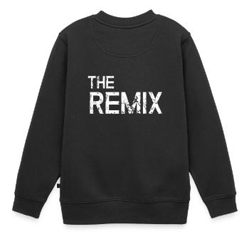 The Original / The Remix - Vater Sohn Partnershirt - Kinder Premium Organic Sweatshirt - Schwarz - Hinten - AI Model Kid Female (0cm)