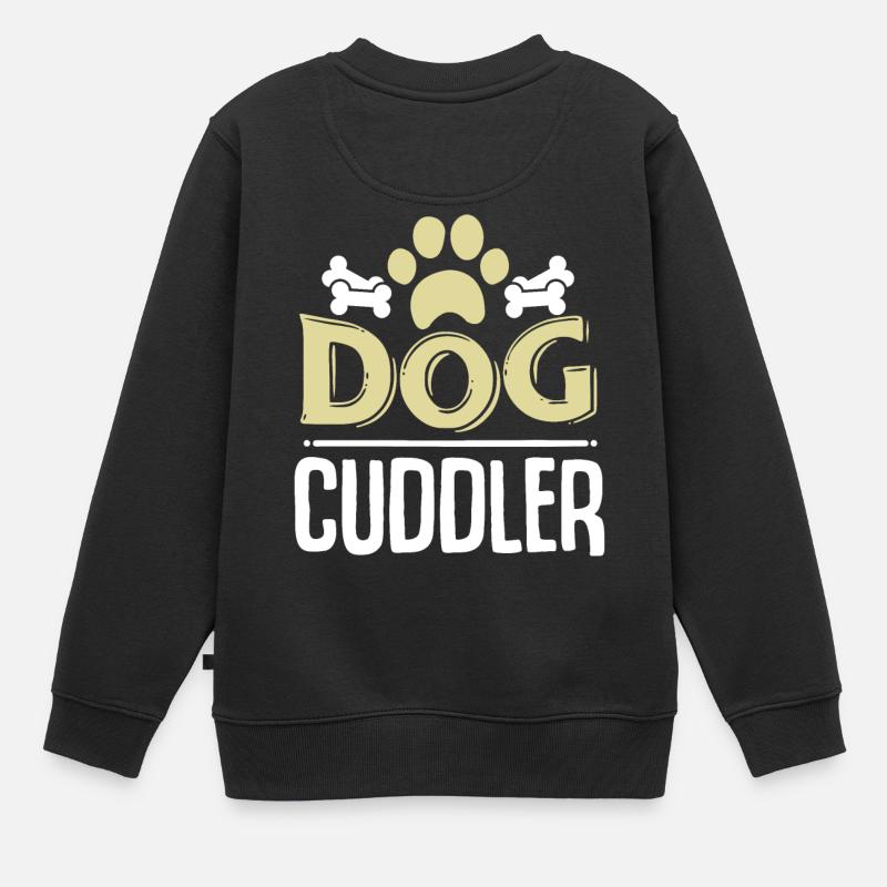 chien - Sweat Premium enfant bio - noir