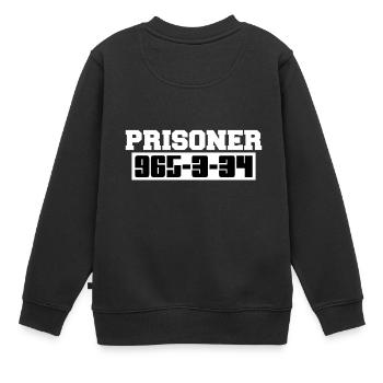 Prisonnier beau cadeau cool - Sweat Premium enfant bio - noir - Dos - AI Model Kid Female (0cm)