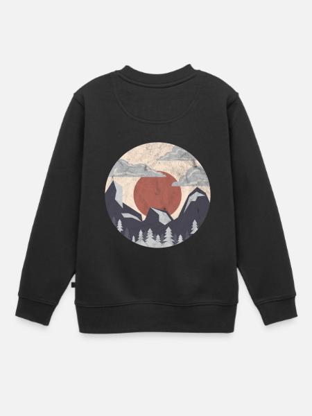 Chemise cadeau Circle Nature - Sweat Premium enfant bio - noir