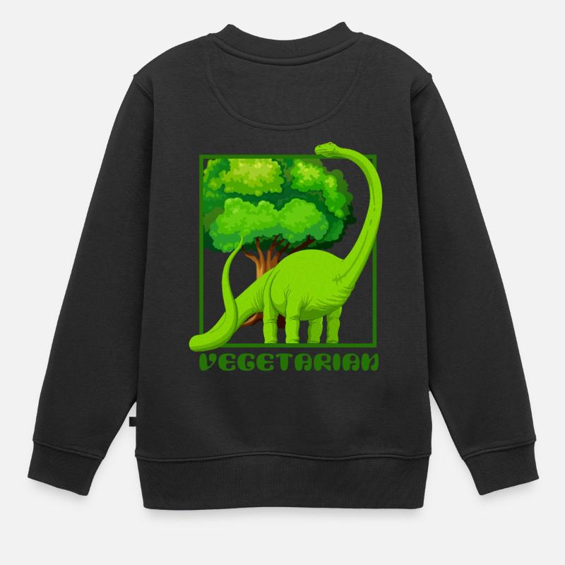 Dinosaurier Brachiosaurus - Kinder Premium Organic Sweatshirt - Schwarz