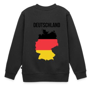 Allemagne - Sweat Premium enfant bio - noir - Dos - AI Model Kid Female (0cm)