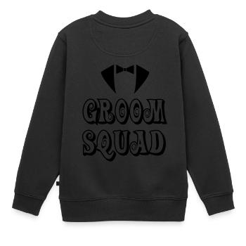 Groom Mariage mariage mariage cadeau JGA - Sweat Premium enfant bio - noir - Dos - AI Model Kid Female (0cm)