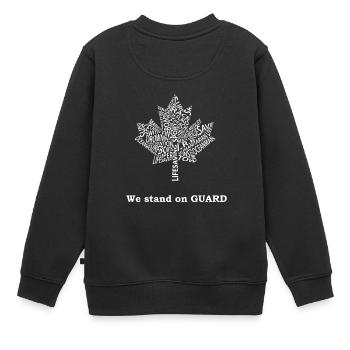 Kanada Ahorn Menschen Geschenk Gastfreundlichkeit - Kinder Premium Organic Sweatshirt - Schwarz - Hinten - AI Model Kid Female (0cm)