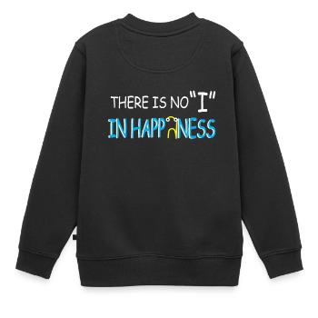 Il n'y a pas de "je" dans le bonheur - Sweat Premium enfant bio - noir - Dos - AI Model Kid Female (0cm)