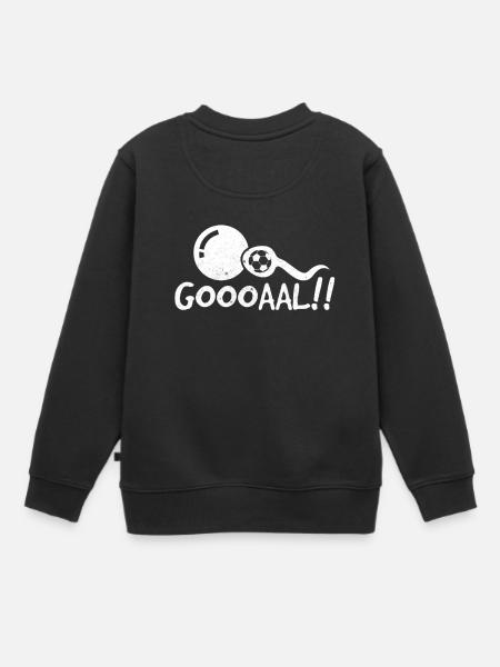 Gooooal Funny Annonce Annonce De Grossesse - Sweat Premium enfant bio - noir