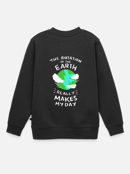 Cadeau de graduation de professeur de rotation de la terre enseignant - Sweat Premium enfant bio - noir