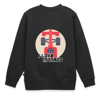 Monaco - Sweat Premium enfant bio - noir - Dos - AI Model Kid Female (0cm)