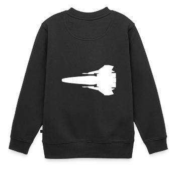 BSG Viper - Kinder Premium Organic Sweatshirt - Schwarz - Hinten - AI Model Kid Female (0cm)
