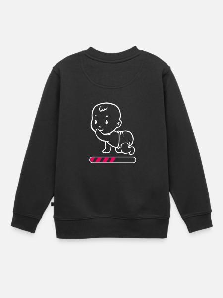 Schwangerschaft - Kinder Premium Organic Sweatshirt - Schwarz