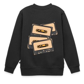 Audiotape - Sweat Premium enfant bio - noir - Dos - AI Model Kid Female (0cm)