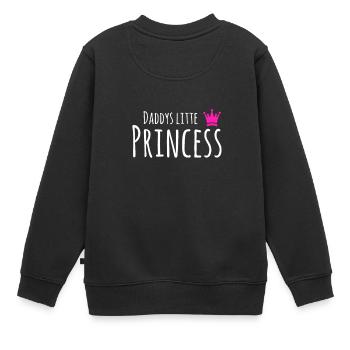 La petite idée de cadeau de papa de papa - Sweat Premium enfant bio - noir - Dos - AI Model Kid Female (0cm)