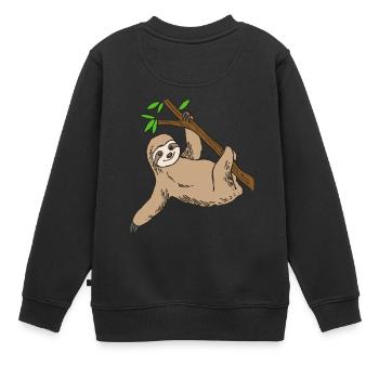 indolence - Sweat Premium enfant bio - noir - Dos - AI Model Kid Female (0cm)