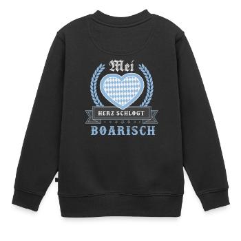 Bavarois Bavarois drôle cadeau d'anniversaire à la maison - Sweat Premium enfant bio - noir - Dos - AI Model Kid Female (0cm)
