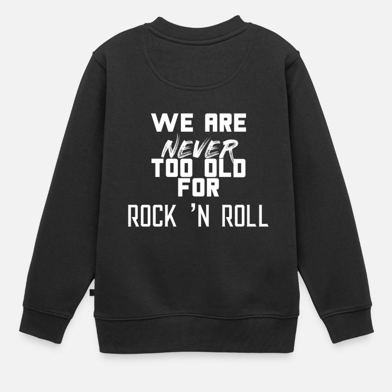 ROCK ET ROLL - Sweat Premium enfant bio - noir