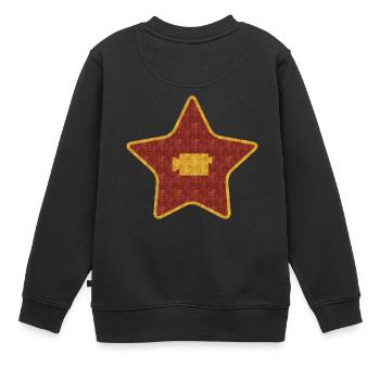 Kameramann / Film - Kinder Premium Organic Sweatshirt - Schwarz - Hinten - AI Model Kid Female (0cm)