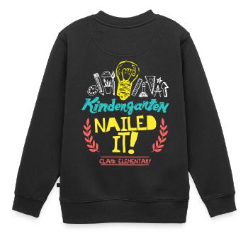 Kindergarten genagelt es Clark Elementary - Kinder Premium Organic Sweatshirt - Schwarz - Hinten - AI Model Kid Female (0cm)